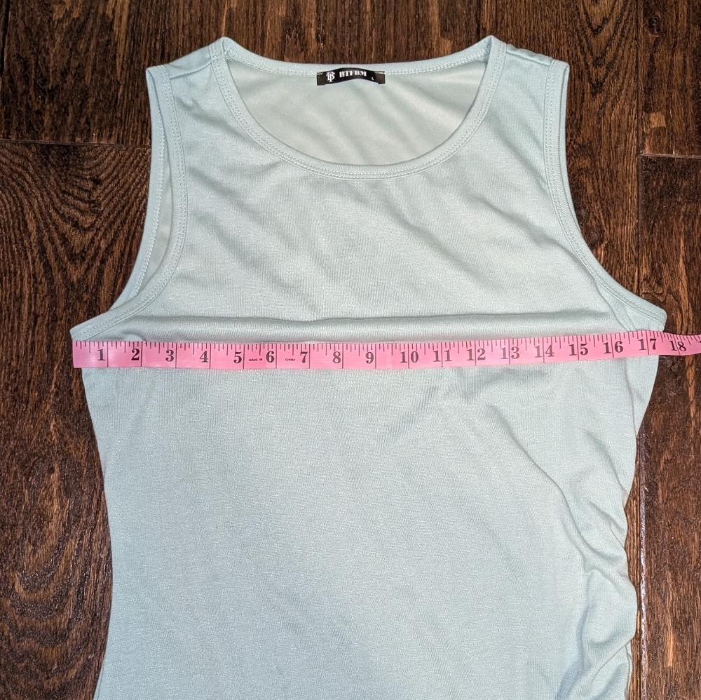 BTFBM Body Con Midi Dress Mint Green - Picture 6 of 7